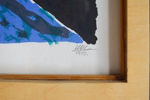 Niet of onleesbaar gesigneerd - KDL - Vier Abstracte prints kopen? Bied vanaf 1!