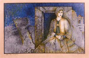 Georg Hadeler - Litho, "Maria" - Proefdruk verkocht voor € 45!
