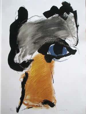 Henk van Vessem - Grote ingelijste litho verkocht voor € 60!