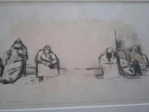 Peter Blokhuis - Tekening- aquarel kopen? Bied vanaf 60!