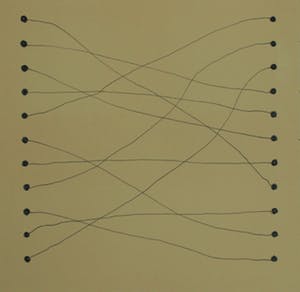 René Klinkers - Gemengde techniek , “4Kant met lijnen I” – gesigneerd kopen? Bied vanaf 25!
