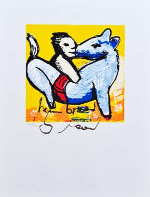 Herman Brood - Horserider- zeefdruk - 500 ex. verkocht voor € 1!