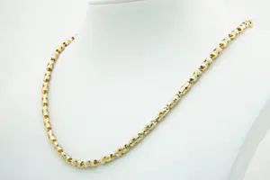 28- Sierlijk 14 krt donker-geel goud Oosters  fantasie collier ketting - 45cm kopen? Bied vanaf 640!