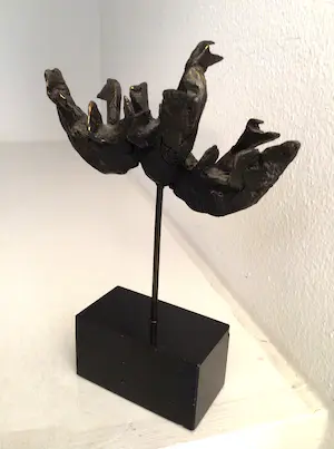 Bernadette Leijdekkers - Sculptuur “ WILDE ZWANEN “. Gesigneerd kopen? Bied vanaf 1!