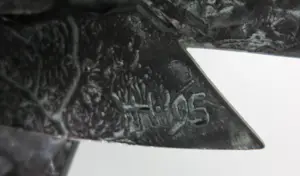 Hetty Heyster - Bronzen sculptuur, Gestileerde roofvogel kopen? Bied vanaf 1300!