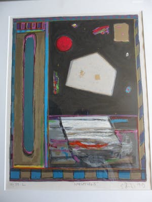 Eric Toebosch - Zeefdruk, Titel, " Nacht huis ". kopen? Bied vanaf 40!