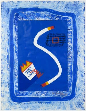 Vito Galfano - Gemengde techniek op papier, Vision and Unity - Ingelijst kopen? Bied vanaf 80!