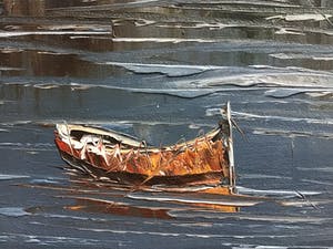 Niet of onleesbaar gesigneerd - Haven in schemering. kopen? Bied vanaf 1!