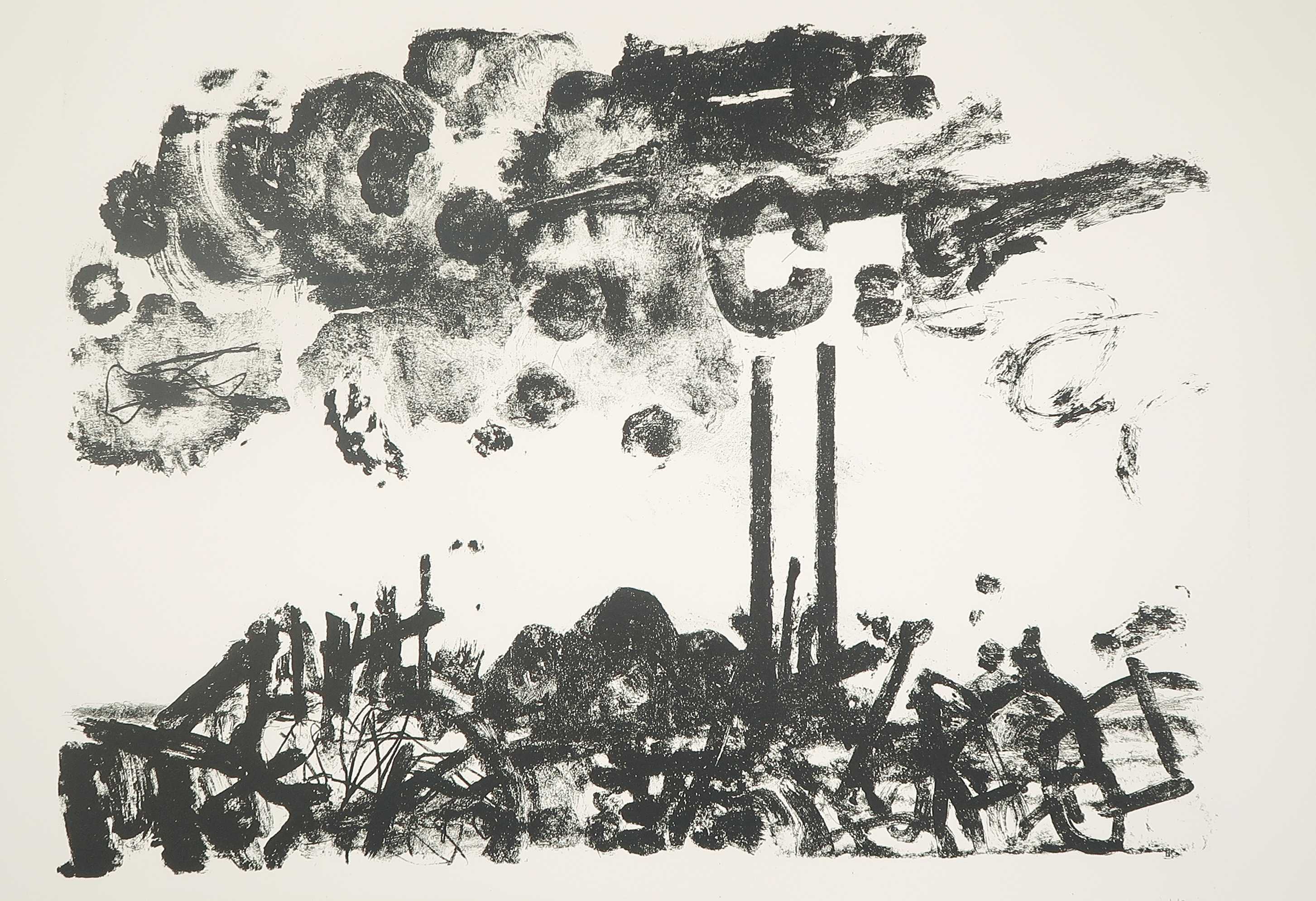 Jef Diederen - Litho, Zonder titel verkocht voor € 35!