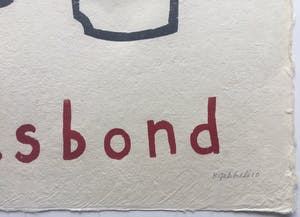 Klaas Gubbels - houtdruk ‘Volksbond’ - 2010 - oplage 19/25. kopen? Bied vanaf 295!