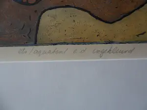 Lily Corver - Ets / Aquatint, communicatie kopen? Bied vanaf 35!