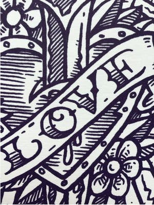 Henk Schiffmacher - Tattoo zeefdruk, Love, gesigneerd kopen? Bied vanaf 1!