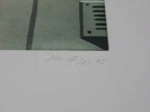 Johannes Hüppi - Vor dem Bildschirm II - Aquatinta Farbradierung 2003, signiert kopen? Bied vanaf 100!