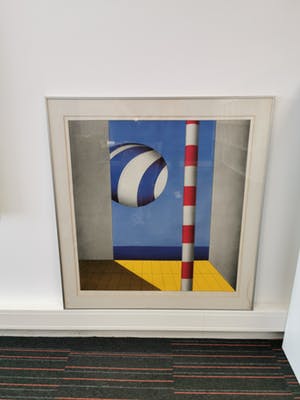 Marinus Fuit - Zwevende blauw witte ballen kopen? Bied vanaf 70!