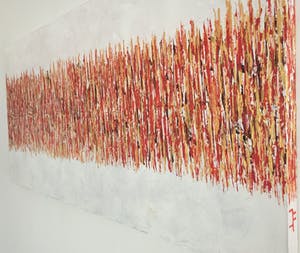 John Foppen - Rapsody In Gold + Red. ...... # K 04 . XL. GROOT. kopen? Bied vanaf 179!