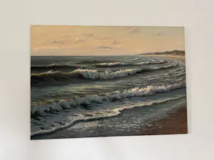 Ron Meilof - Prachtig Zeegezicht met Meeuwen kopen? Bied vanaf 1600!