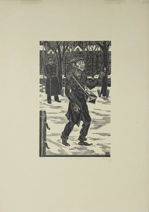 Jan Pzn. Franken - Houtsnede, Pinda-Lekker! kopen? Bied vanaf 50!