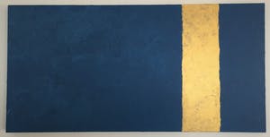 John Foppen - Rapsodie in Blue+ Gold... # K03. XL. GROOT. kopen? Bied vanaf 169!