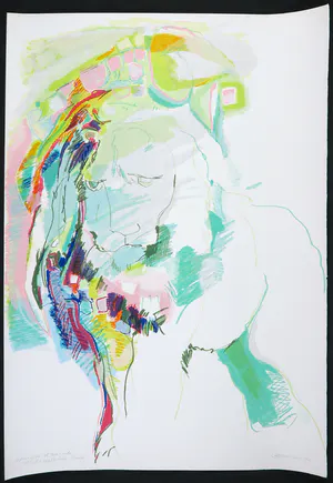 Marijke Boomsma - Zeefdruk, Philadelphia lion kopen? Bied vanaf 35!