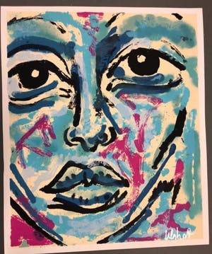 Peter Klashorst - Face - gesigneerd- 100 ex. kopen? Bied vanaf 75!