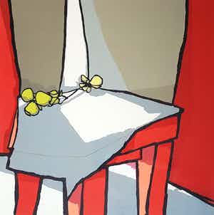 Fon Klement - boardsnede 69/125, gesigneerd, getiteld en gedateerd verkocht voor € 1!