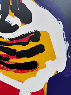 Karel Appel - Tuesday " Head against blue sky" kopen? Bied vanaf 1350!