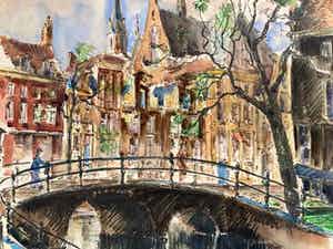 Rein Snapper - Lot van twee werken, Amsterdam verkocht voor € 45!