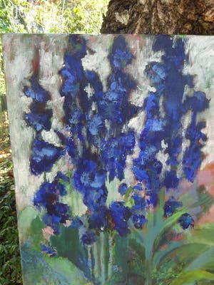 Irene van Lippe Biesterfeld - titel: Blauw - verkoop expositie voor het natuurcollege kopen? Bied vanaf 450!