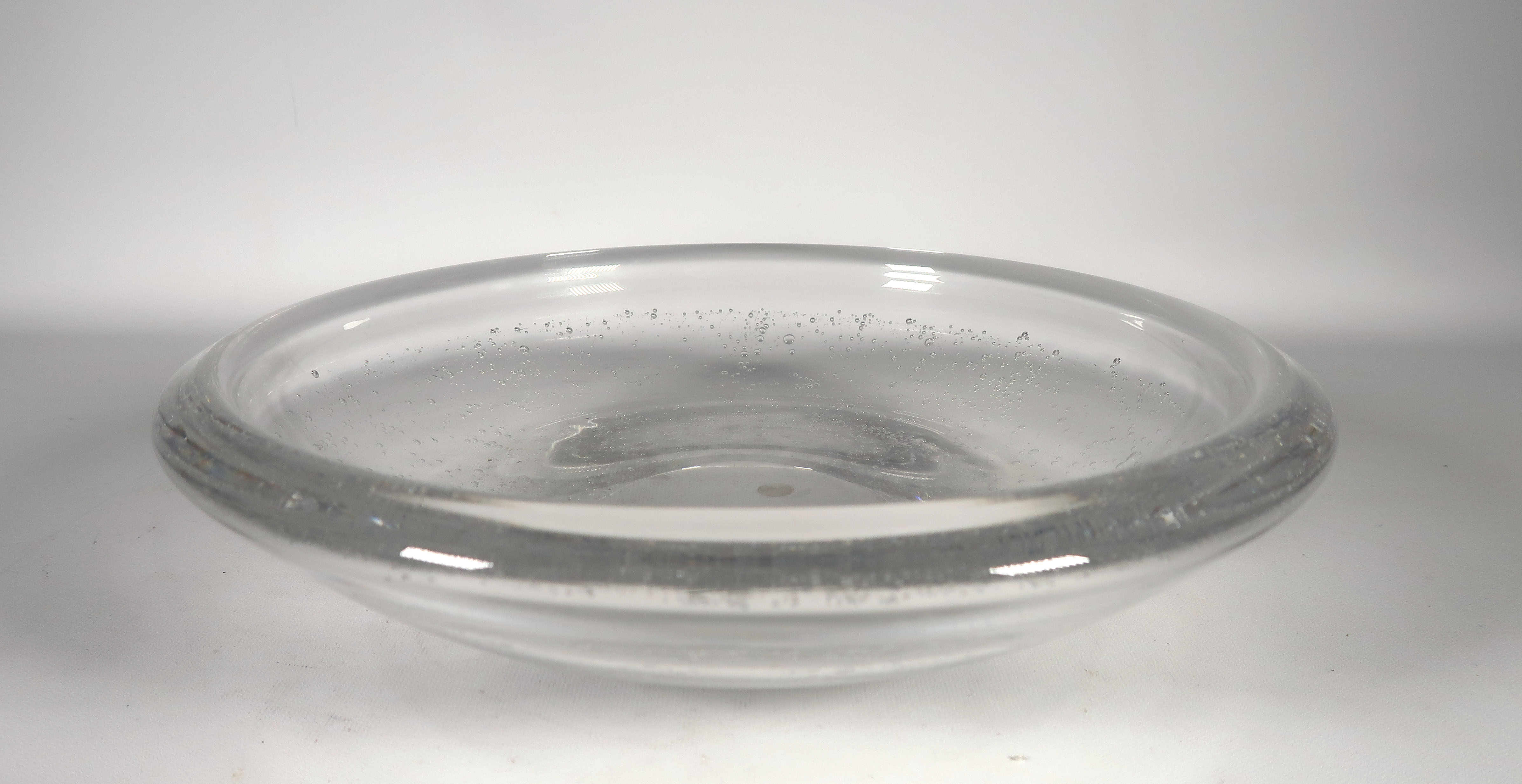 Royal Leerdam - Glas, Schaal met luchtbellen kopen? Bied vanaf 1!