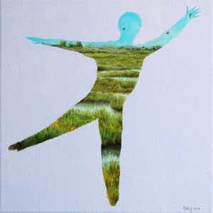 Peter Heij - Jump II (ingelijst) verkocht voor € 175!