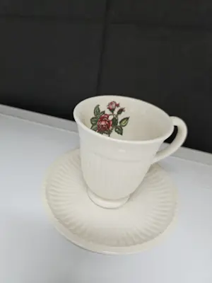 Wedgwood - Moss Rose of Etruria & Barlaston koffieset met roomstel - 16 delig kopen? Bied vanaf 35!