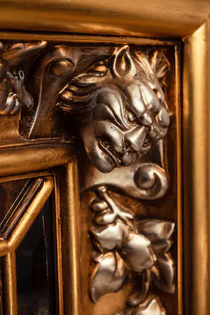 Niet of onleesbaar gesigneerd - Antiker dekorativer Wandspiegel - Jugendstil - Gealtertes venezianisches Glas kopen? Bied vanaf 1!