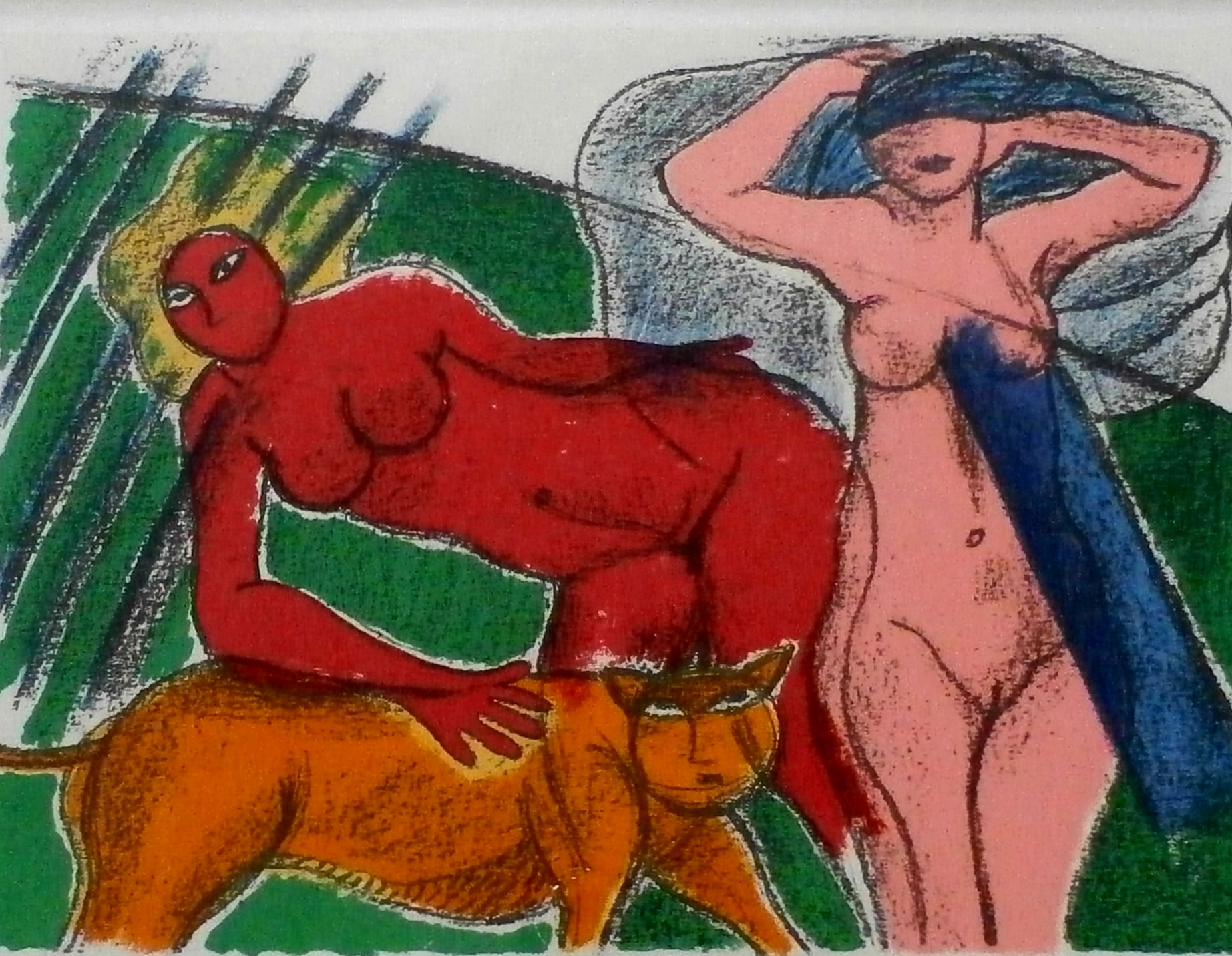 Corneille - litho: Les tigres amoureux - 1987 kopen? Bied vanaf 199!