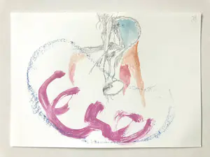 Paul Louis van den Bergh - Gemengde techniek op papier - Gesigneerd. kopen? Bied vanaf 100!