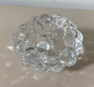 Orrefors - Drie kristallen waxinelichthouders Raspberry ontwerp Anne Nilsson kopen? Bied vanaf 1!