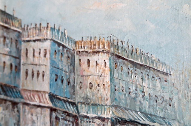 Niet of onleesbaar gesigneerd - Winters stadsgezicht Parijs kopen? Bied vanaf 1!