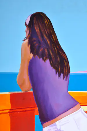 Marco Kooiman - Lungomare - Olieverf op doek - 100x100 cm - 2007 kopen? Bied vanaf 350!