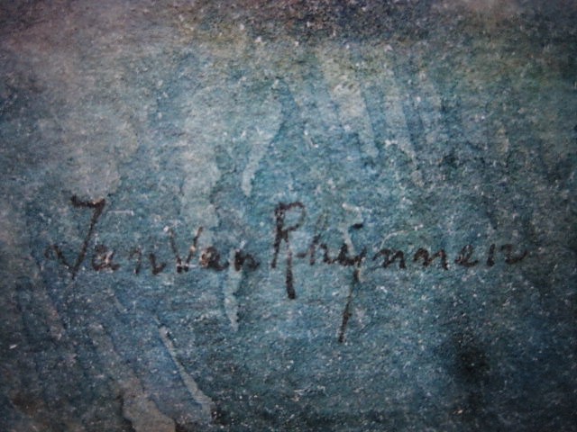 Jan van Rhijnnen - Sfeervol Aquarel "Boerderij bij het dorp Noorden" gesigneerd ca. 1900 kopen? Bied vanaf 1!