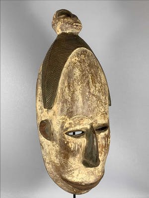 Ibibio - Tribal Used African Ibibio Mask - Nigeria. kopen? Bied vanaf 35!