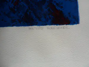 Mattie Schilders - Zeefdruk, titel. "Ochtendwandeling ". kopen? Bied vanaf 35!