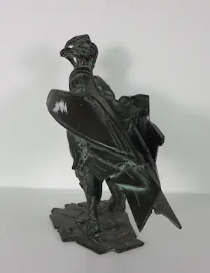 Hetty Heyster - Bronzen sculptuur, Gestileerde roofvogel kopen? Bied vanaf 1300!