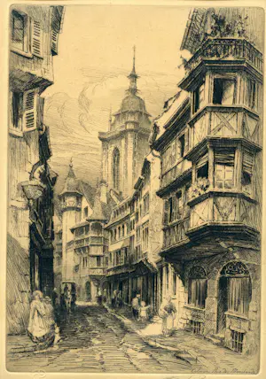 Charles Pinet - ''Colmar, Rue des Marchands'' kopen? Bied vanaf 65!