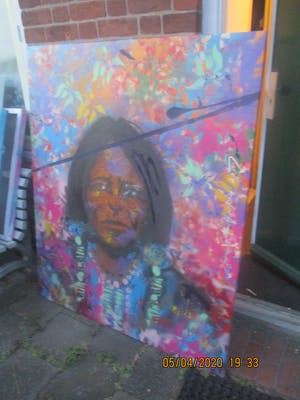 Espen Hagen - GROOT TOPSTUK! (1500x1250 mm) Flower Indian kopen? Bied vanaf 500!