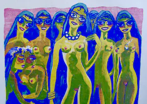 Kees van Dongen - Gravure 1001 nacht: 'Les voiles bleus' kopen? Bied vanaf 15!