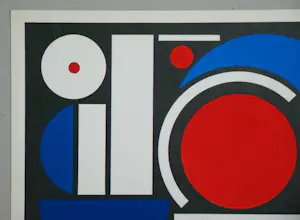 Auguste Herbin - Une - 1954 - Sjabloon in gouachekleuren - Gesigneerd en gedateerd - Atelier Renson kopen? Bied vanaf 400!