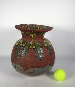 Peter von Hartsvelt Müller - Aardewerk, Beschilderde pot kopen? Bied vanaf 1!