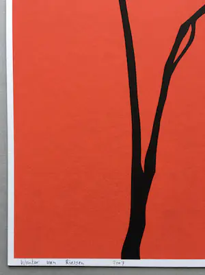 Wouter van Riessen - zeefdruk ‘Sneeuwklokjes’ - 2007 kopen? Bied vanaf 50!