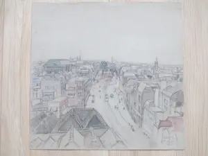 James William Frater - Stadsgezicht Den Haag - Tekening kopen? Bied vanaf 55!