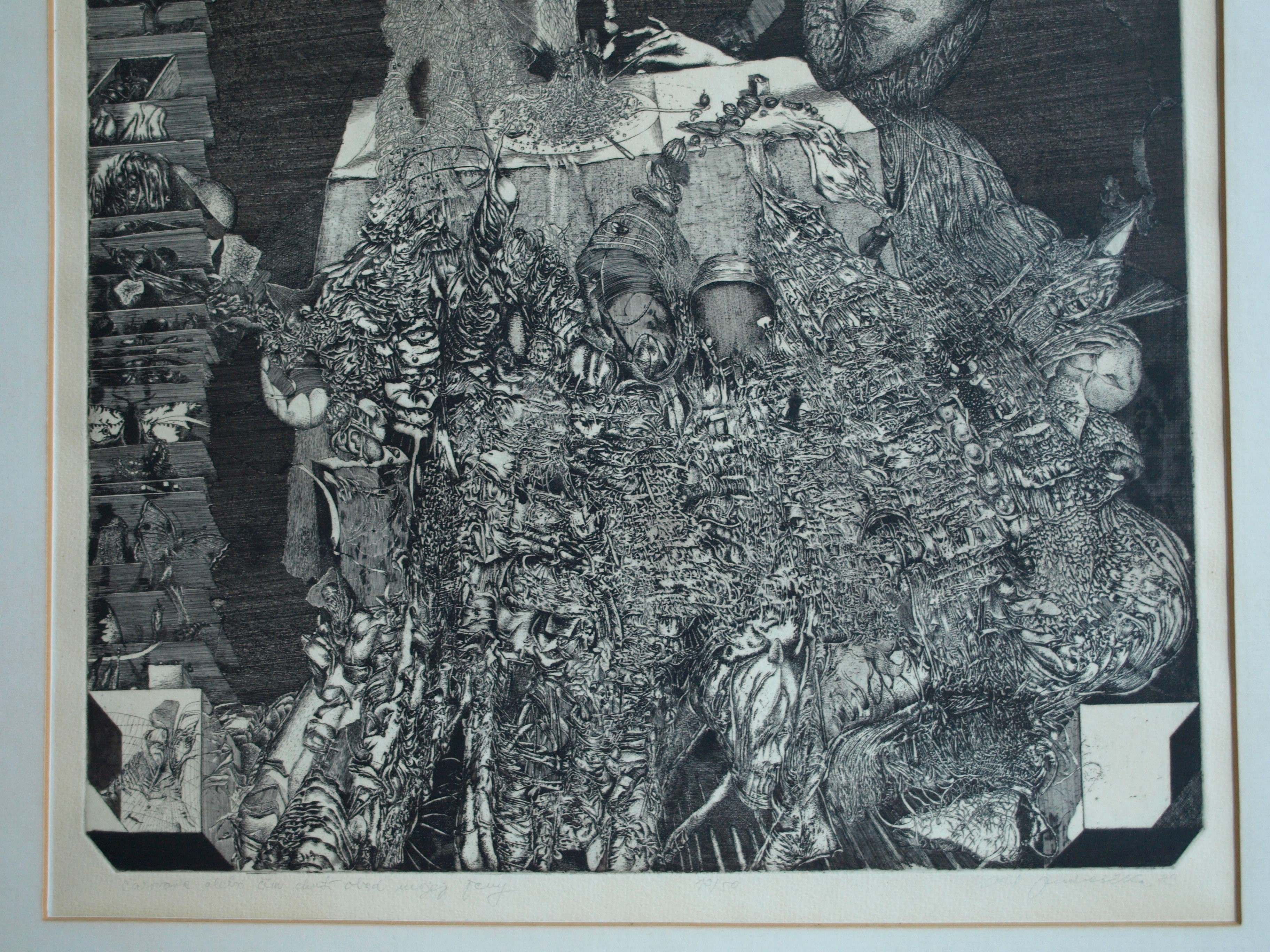 Karol Ondreicka - GROTE ets, “Moeder Aarde” – gesigneerd – 1983 – oplage 13 / 50 kopen? Bied vanaf 40!