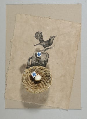 Niet of onleesbaar gesigneerd - Gemengde techniek, Zonder titel kopen? Bied vanaf 1!